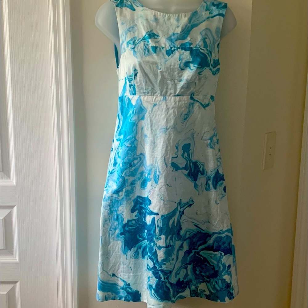 Anthro Maeve Blue floral dress | Size 0